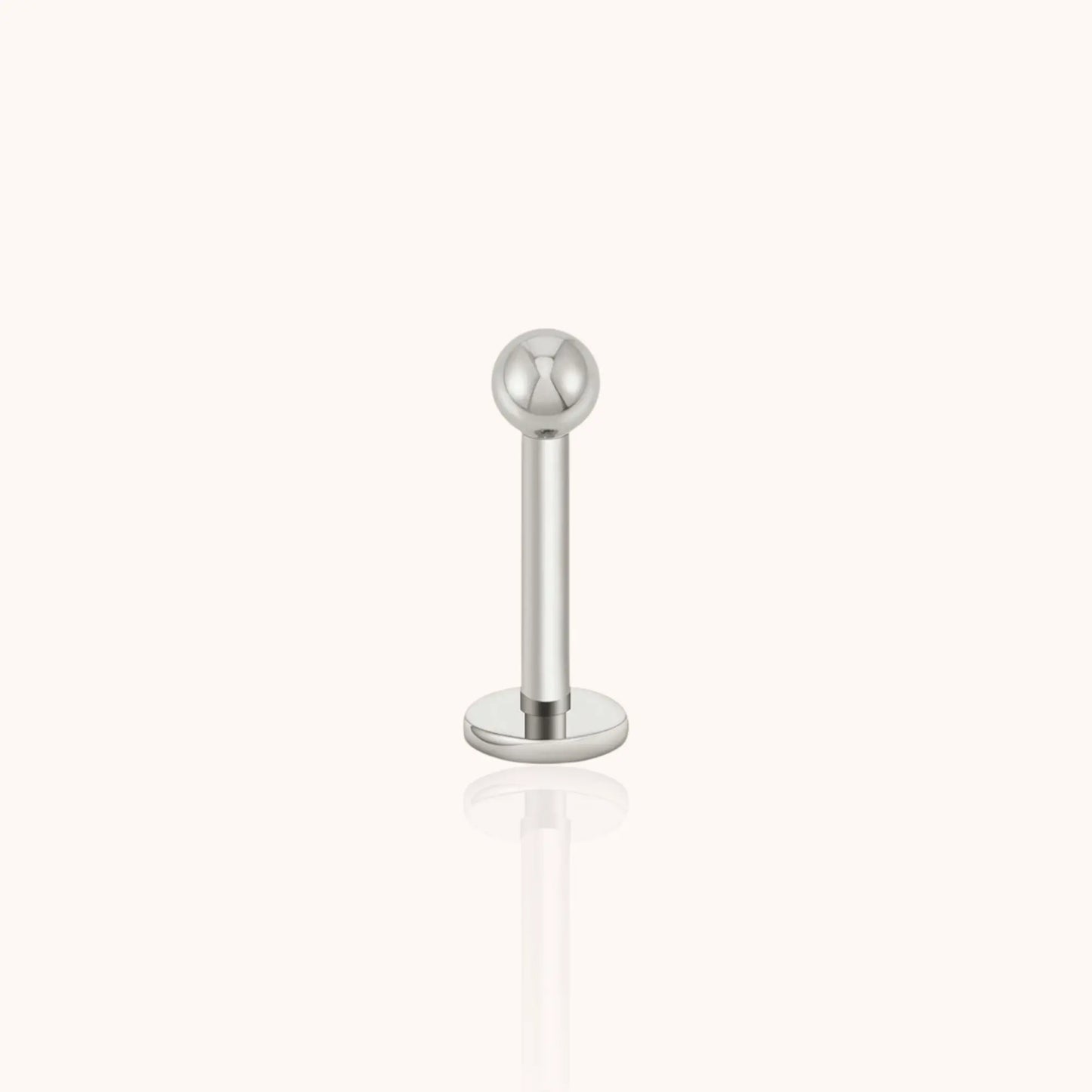 Titanium Ball Labret Stud - Manoune JEWELRY Belly_Jewelry Earrings - Navel_Ring - Necklace - Stud - Manoune_Jewelry - Belly_Ring - Navel_Jewelry Titanium Gold_Plated