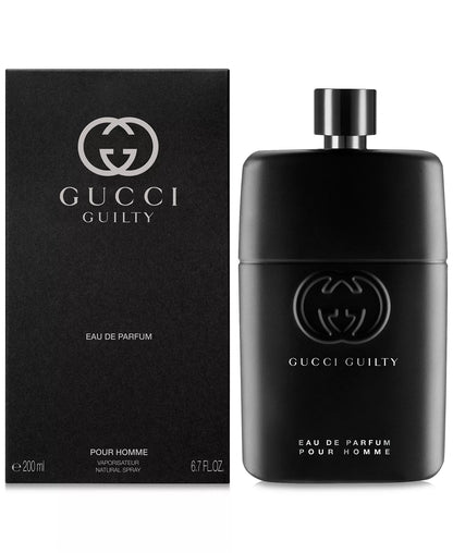 Gucci Guilty Eau de Parfum for Homme with Rose and Cedarwood 3.00 oz - MANOUNE Belly_Jewelry Earrings - Navel_Ring - Necklace - Stud - Manoune_Jewelry - Belly_Ring - Navel_Jewelry Titanium Gold_Plated