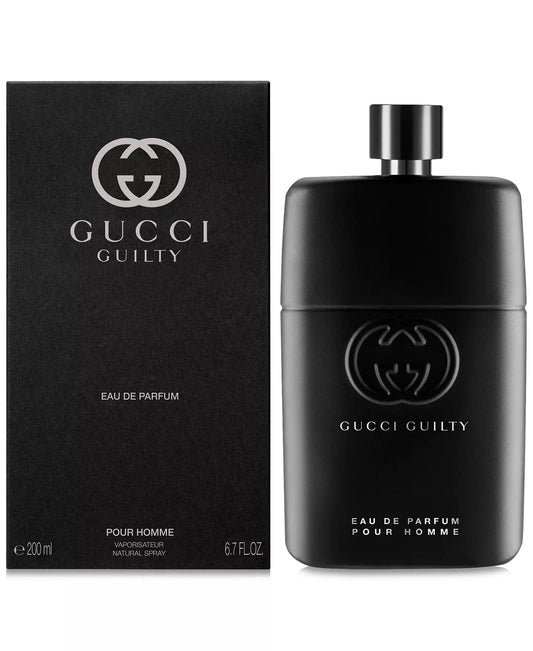 Gucci Guilty Eau de Parfum for Homme with Rose and Cedarwood 3.00 oz - MANOUNE Belly_Jewelry Earrings - Navel_Ring - Necklace - Stud - Manoune_Jewelry - Belly_Ring - Navel_Jewelry Titanium Gold_Plated
