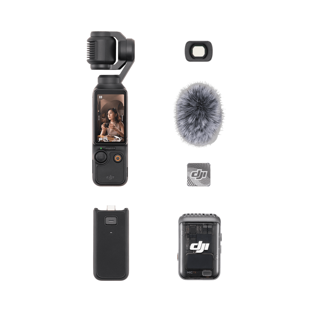 DJI Osmo Pocket 3 - MANOUNE Belly_Jewelry Earrings - Navel_Ring - Necklace - Stud - Manoune_Jewelry - Belly_Ring - Navel_Jewelry Titanium Gold_Plated