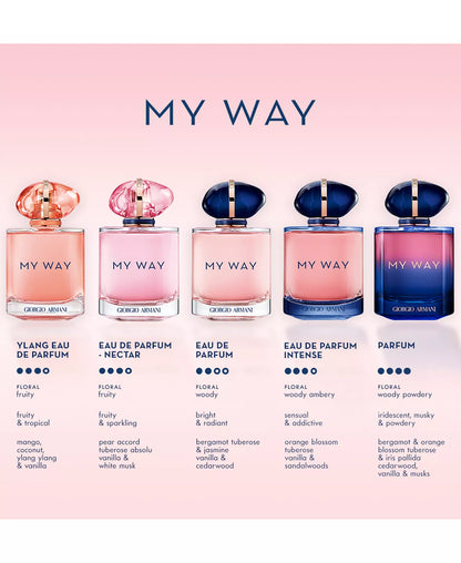 My Way Eau de Parfum Spray 90ml - MANOUNE Belly_Jewelry Earrings - Navel_Ring - Necklace - Stud - Manoune_Jewelry - Belly_Ring - Navel_Jewelry Titanium Gold_Plated