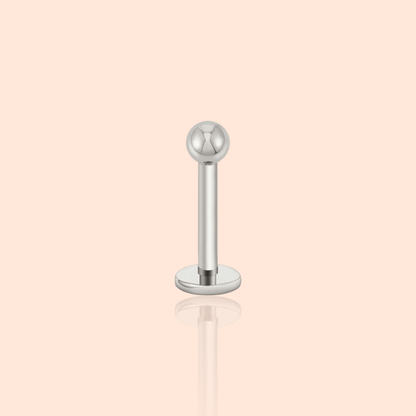 Titanium Ball Labret Stud - Manoune JEWELRY Belly_Jewelry Earrings - Navel_Ring - Necklace - Stud - Manoune_Jewelry - Belly_Ring - Navel_Jewelry Titanium Gold_Plated